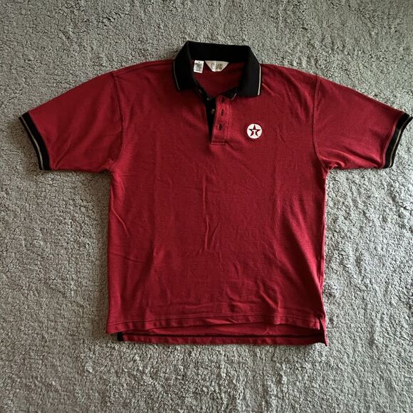 Lion Apparel Other - VTG Texaco Polo Shirt Mens Large Petroliana Gas Work Wear Casual Retro Logo